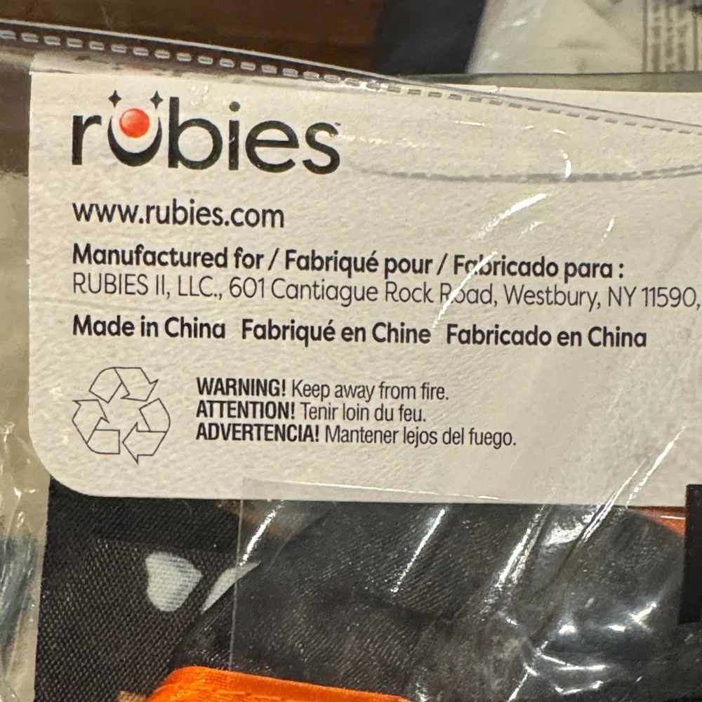 Rubie's Monarch Butterfly Costume for Medium Dogs. Brand New.